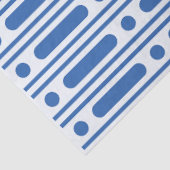 White Blue Bone Inlay Dots Border Decoupage Paper Seidenpapier (Ausschnitt)