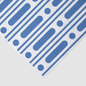 White Blue Bone Inlay Dots Border Decoupage Paper Seidenpapier (Detail)