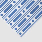 White Blue Bone Inlay Dots Decoupage Paper Seidenpapier (Detail)