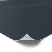 White & Blue Classic Poster (Ecke)