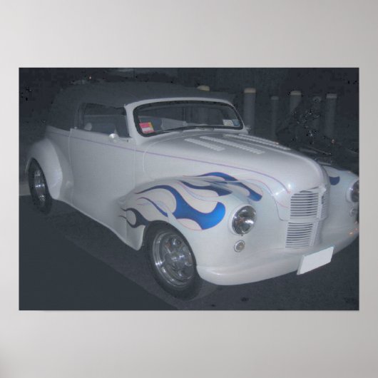 White & Blue Classic Poster (Vorne)
