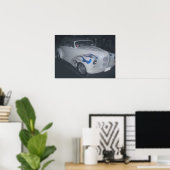 White & Blue Classic Poster (Heimbüro)