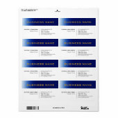 White Blue Contemporary Beruflich (Vorne)