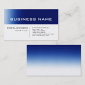White Blue Contemporary Consultant Business Card Visitenkarte (Vorne/Hinten)