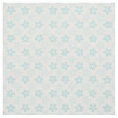 White Blue Daisy Blume Retro Muster Stoff (Muster)