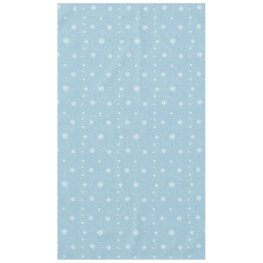 White Blue Daisy Blume Tischdecke (Vorderseite)