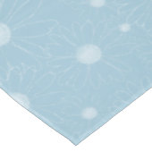 White Blue Daisy Blume Tischdecke (Schrägansicht)