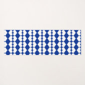 White Blue Heart Spiegelmuster Yogamatte (Rückseite (Horizontal))