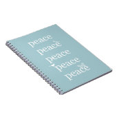 White Blue Peace inspiriert Vögel Butterfly Notizblock (Rechte Seite)