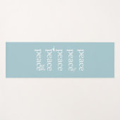 White Blue Peace inspiriert Zitatvögel Yogamatte (Vorderseite (Horizontal))