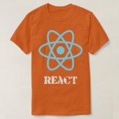 White Blue React T-Shirt (Design vorne)