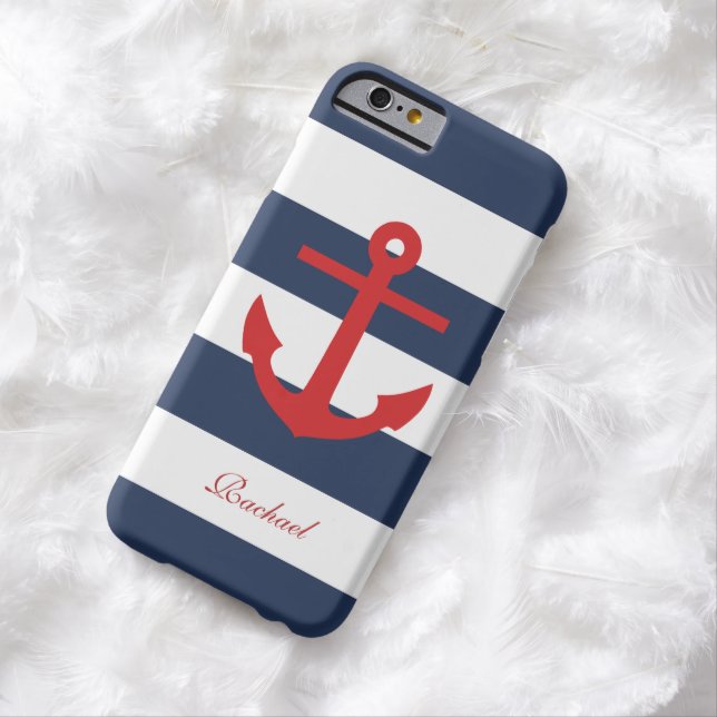 White Blue & Red Anchors Aweigh Case-Mate iPhone Hülle (Beispiel)