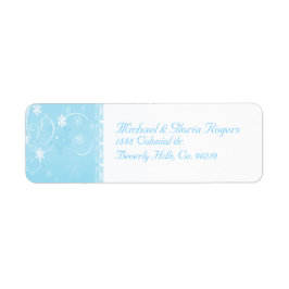 White & Blue Snowflake Wonderland