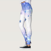White Blue Star Leggings (Links)