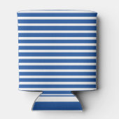 White Blue Stripes Summer Dosenkühler (Rückseite)