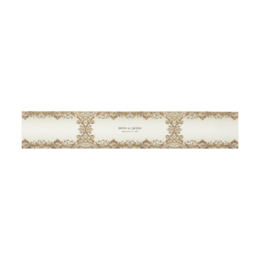 White Blume Decorative Gold Bly Band (Flach)