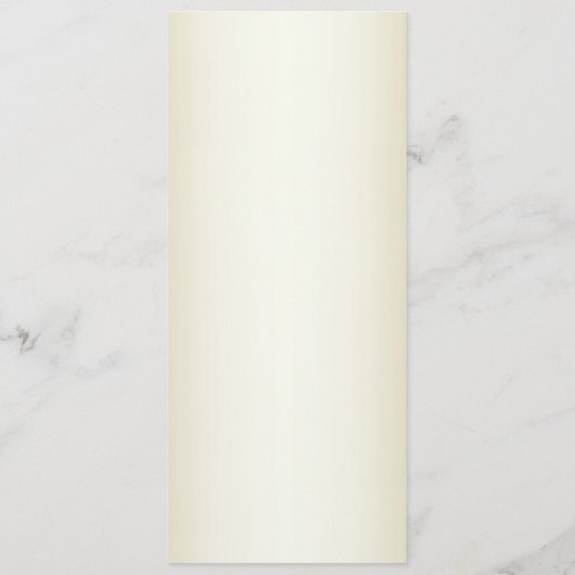 White Blume Decorative Gold Wedding Menü Menükarte (Rückseite)