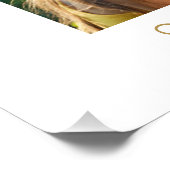 White Blume Foto Begräbniszeichen (Ecke)