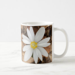 White Blume Foto Tasse