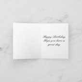 White Blume Happy 93. Geburtstag Karte (Innenseite)