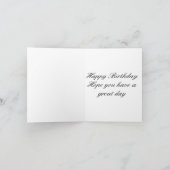 White Blume Happy 98. Geburtstag Karte (Innenseite)