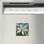White Blume Magnet (In Situ (Geschirrspüler))