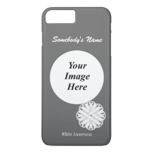 White Blume Ribbon Tmpl von Kenneth Yoncich iPhone 8 Plus/7 Plus Hülle