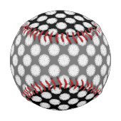 White Blume Ribbon von Kenneth Yoncich Baseball (Vorderseite)