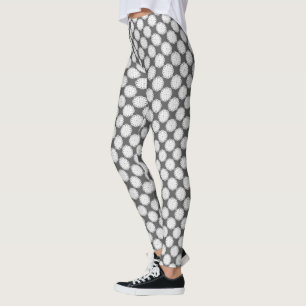 White Blume Ribbon von Kenneth Yoncich Leggings
