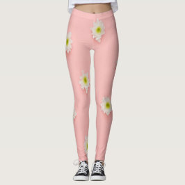 White Blume Trendy Leggings