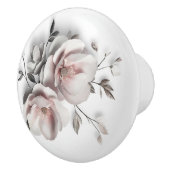 White Blush 3 D Flower Keramikknauf (Rechts)