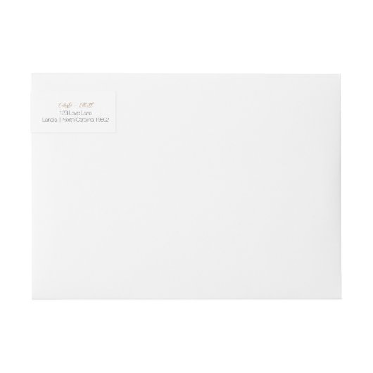 White Boho Pumpkin Baby Dusche Rücksendeadresse (Vorderseite)