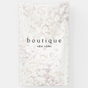 White Bokeh Banner