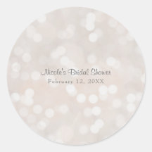 White Bokeh Moderner Glamour Chic Custom Gastgesch