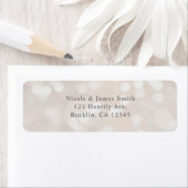 White Bokeh Moderner Glamour Chic Party Einladung (Insitu)