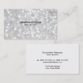 White Bokeh Visitenkarte (Vorne/Hinten)