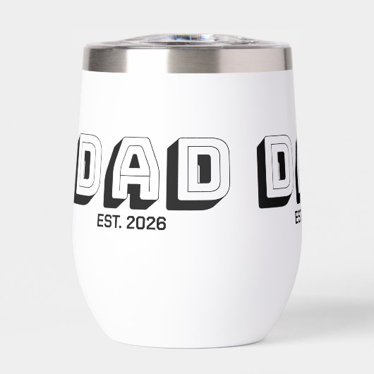 White Bold Varsity Established Dad (Vorderseite)