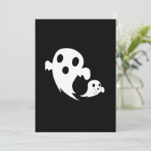 White Boo Feiertagskarte (Stehend Vorderseite)