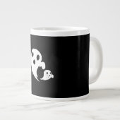 White Boo Jumbo-Tasse (Vorderseite Rechts)