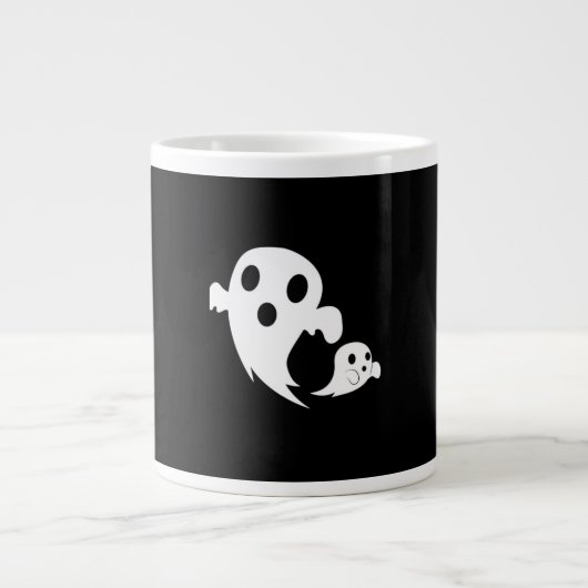 White Boo Jumbo-Tasse (Vorderseite)
