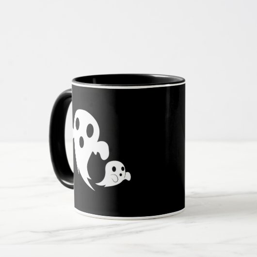 White Boo Tasse (Vorderseite Links)