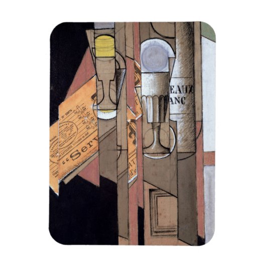 White Bordeaux, 1913 (Gouache & Bleistift auf Papi Magnet (Vertikal)
