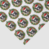 White Border Collie Seidenpapier (Ausschnitt)