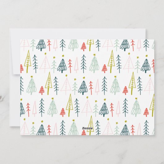 White Border Feiertagskarte (Rückseite)