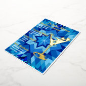 White Border Gold Foiled Beverage Menü (Gedreht)