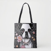 White Boston Terrier Tasche (Vorderseite)