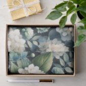 White Botanical Hydrangea Decoupage Seidenpapier (Geschenk)