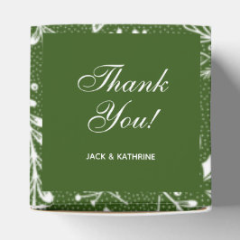 White Botanicals Green Vielen Dank Geschenkschachtel