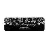 White Botanicals on Black Return Address (Vorne)