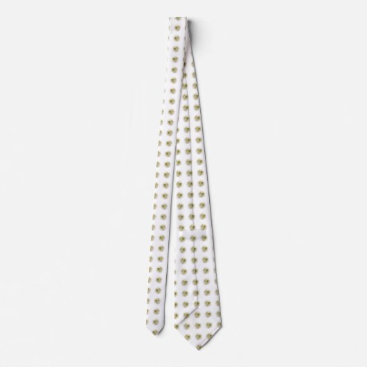 White Bougainvillea Krawatte (Rückseite)